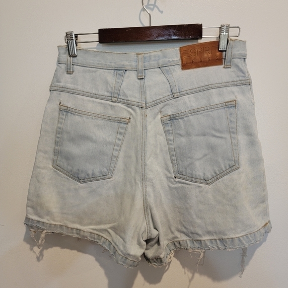 Vintage Cut-Off Esprit High Rise Shorts Mom Shorts Distressed Light was Size 11 - Picture 4 of 17